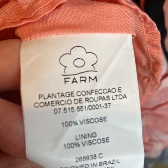 Farm Rio For Anthropologie Bruxelles Mini Dress XS Tropical Vacation Resortwear - Picture 13 of 16